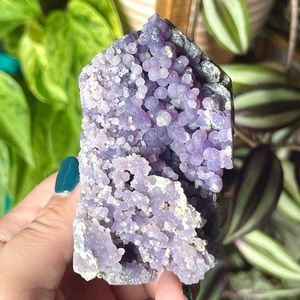 💜Indonesian Grape Agate Raw & Polished Crystal Tower💜
